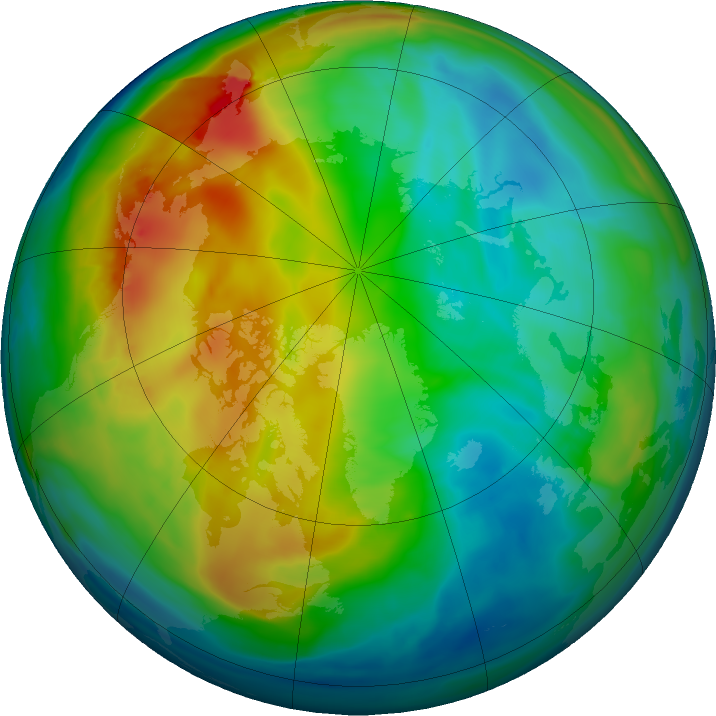 Arctic ozone map for 16 December 2017